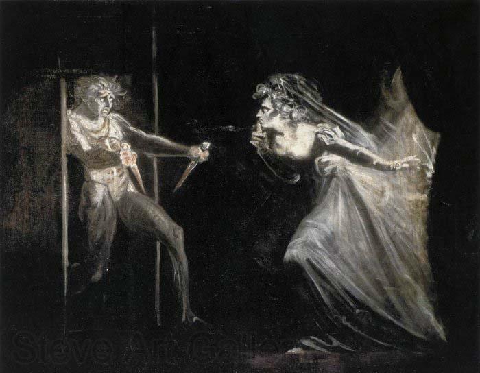 Johann Heinrich Fuseli Lady Macbeth with the Daggers Norge oil painting art
